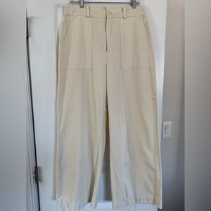 Joie Cream Wide Leg Pants
